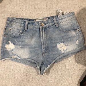 Zara Trafaluc denim shorts